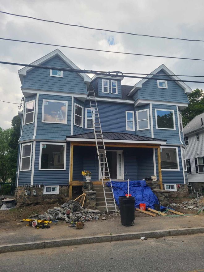 Steps of house being constructed – Malden, MA – EG Remodeling LLC