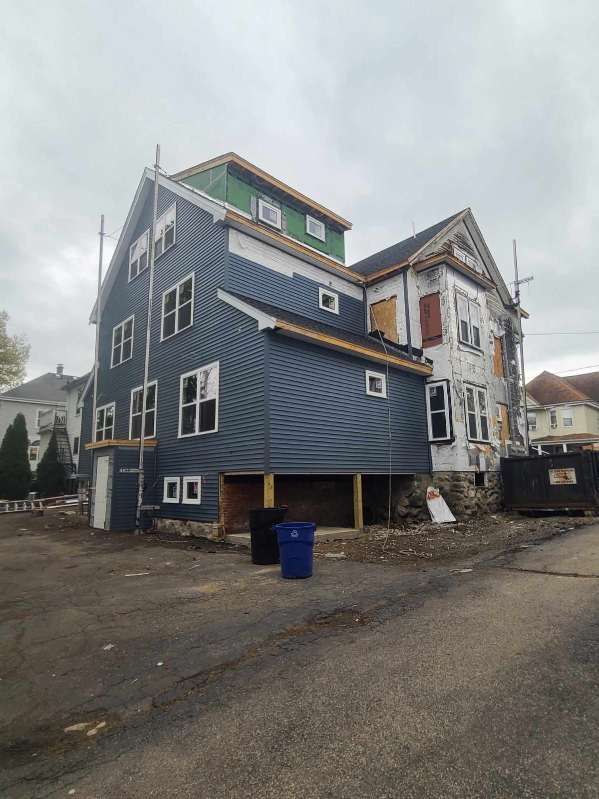 A Blue box in a Room – Malden, MA – EG Remodeling LLC