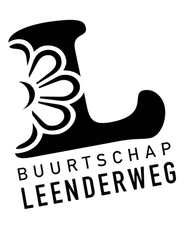 Een wit logo met een silhouet van een persoon op een witte achtergrond.