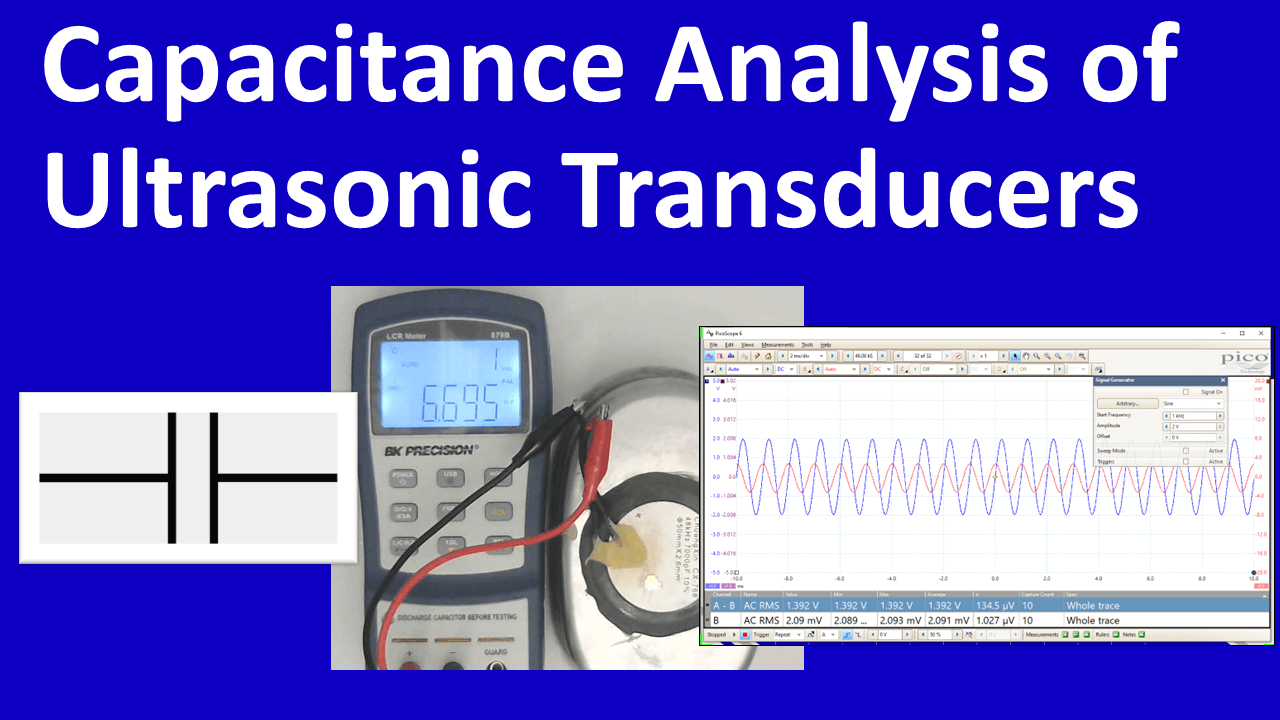 Capacitance analysis of ultrasonic transducers