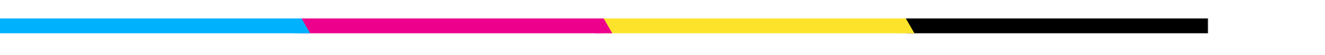 A blue , pink , yellow , and black stripe on a white background.