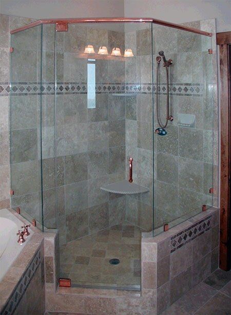 Euro Shower 4 - Stained and Leaded Glass in Salt Lake City, UT