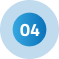 A blue circle with the number four inside of it.
