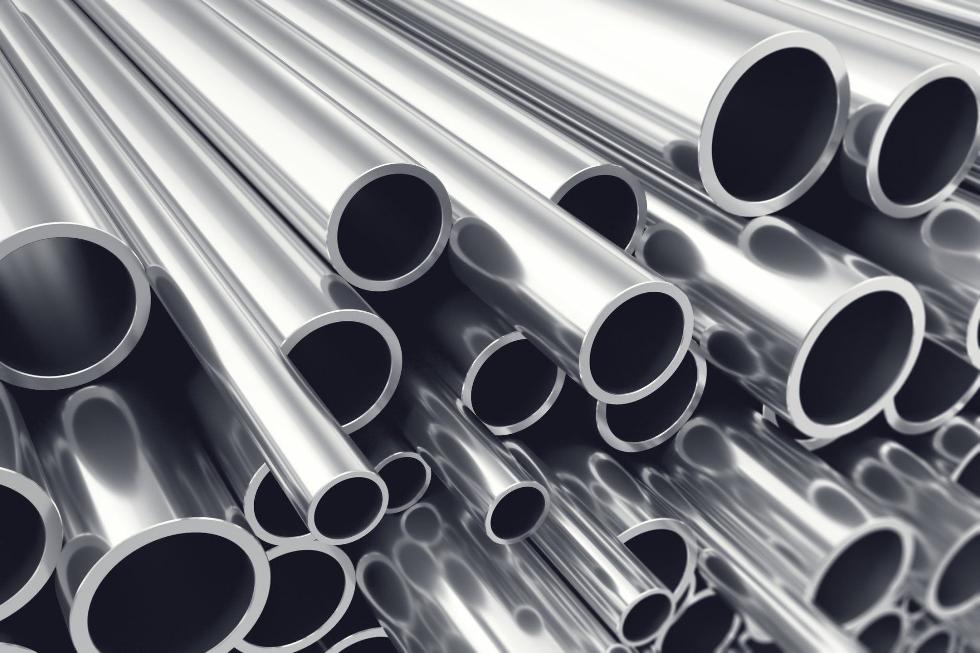 Heap of shiny metal steel pipes — Springfield, MO — Ozark Mountain Steel