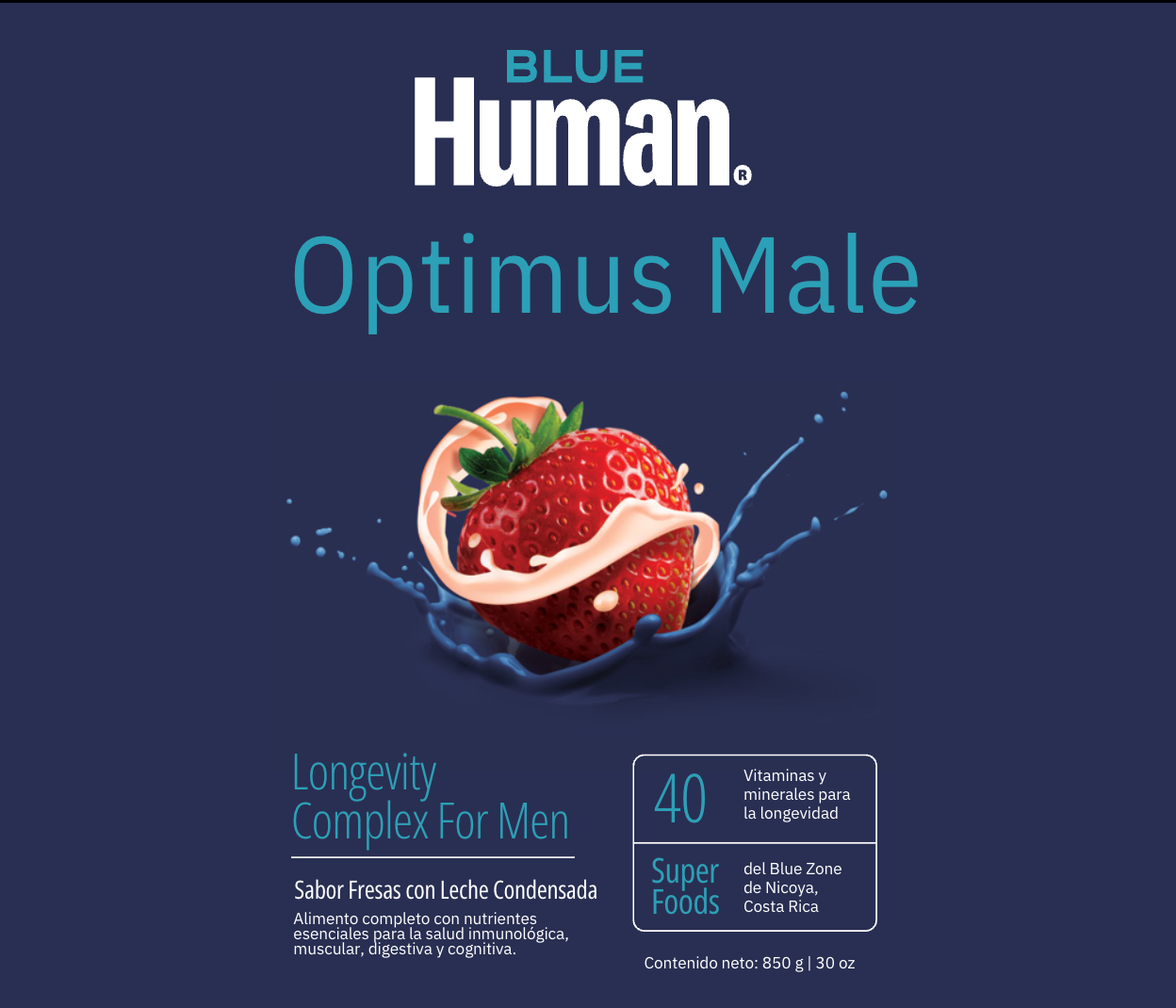 Blue HUMAN - Male composition