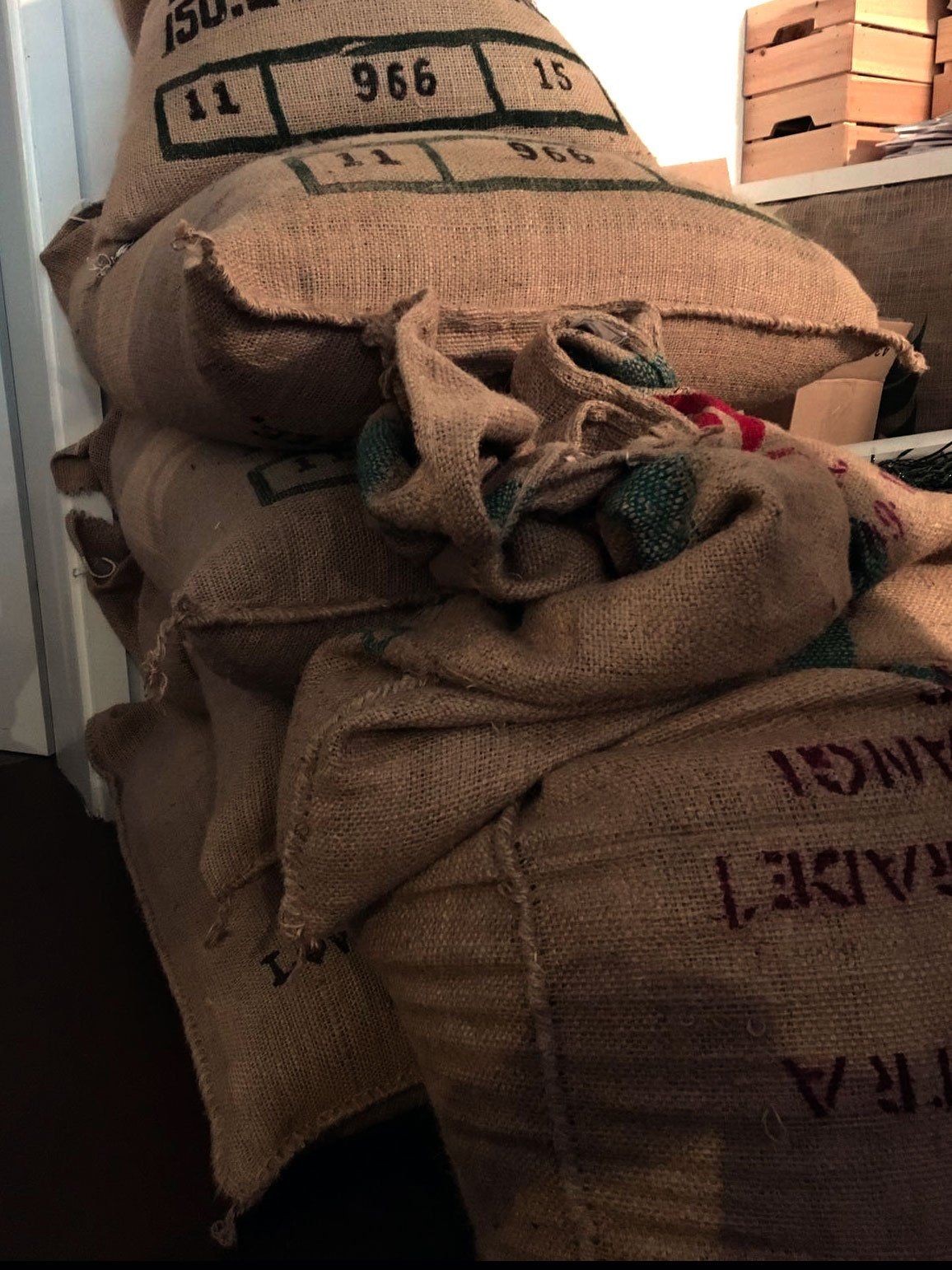 Rösterei Kaffeesäcke