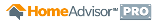 A home advisor pro logo with an arrow pointing up