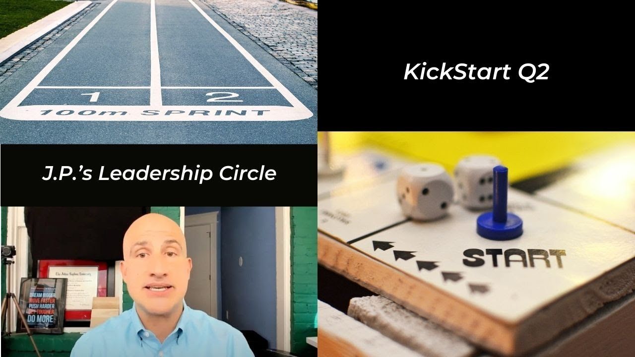 Four images: a track, text