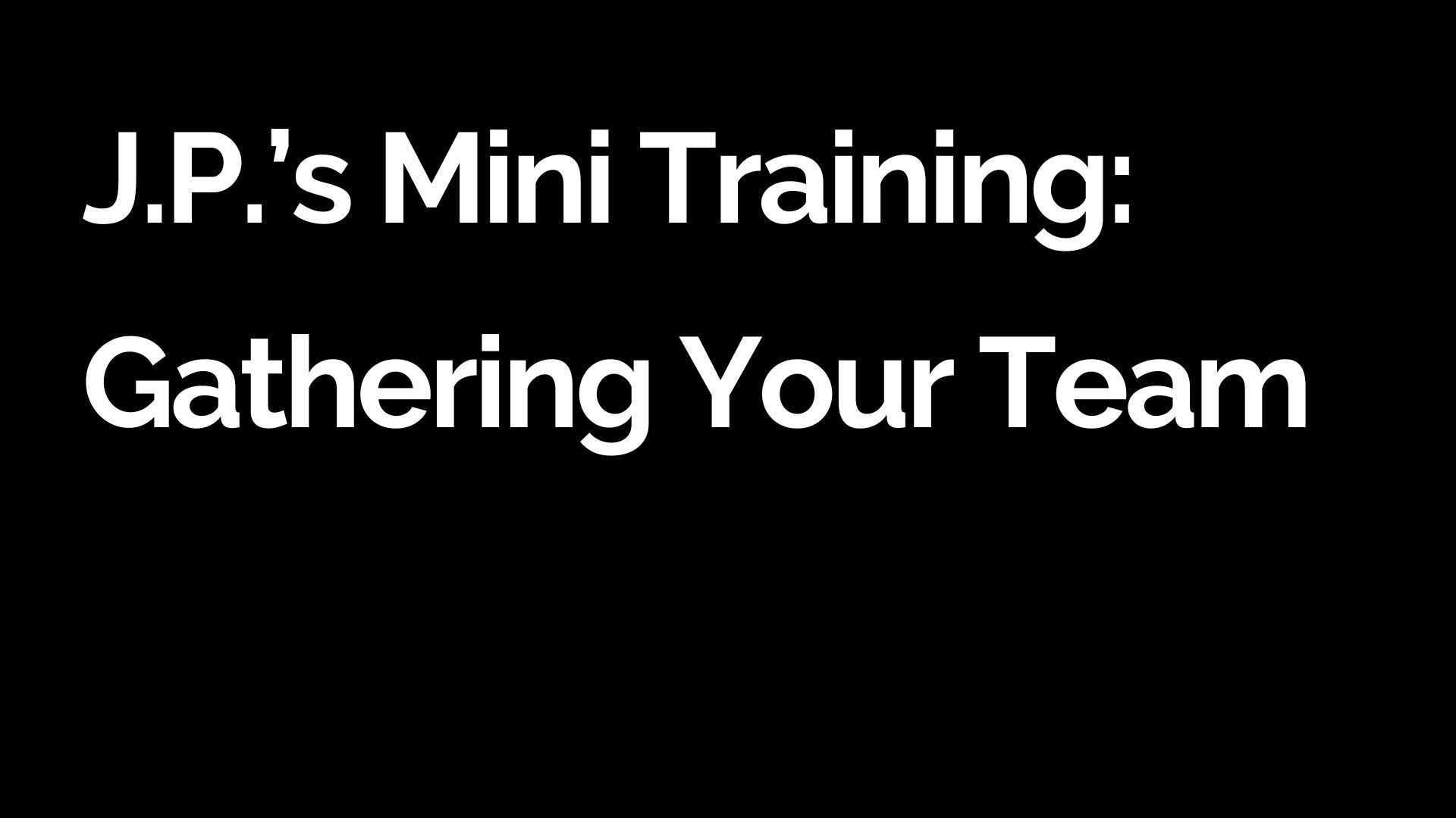 Black background with white text: