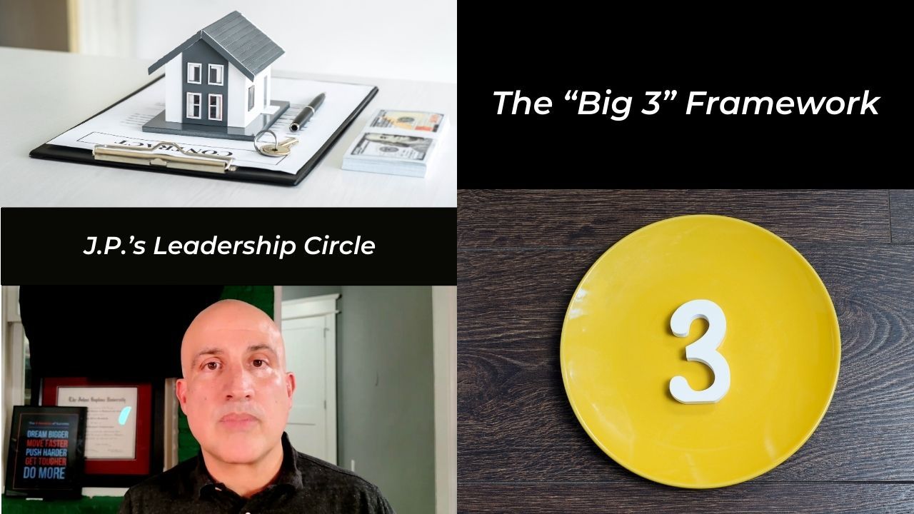 Collage: house, money, documents, man in front of tablet,