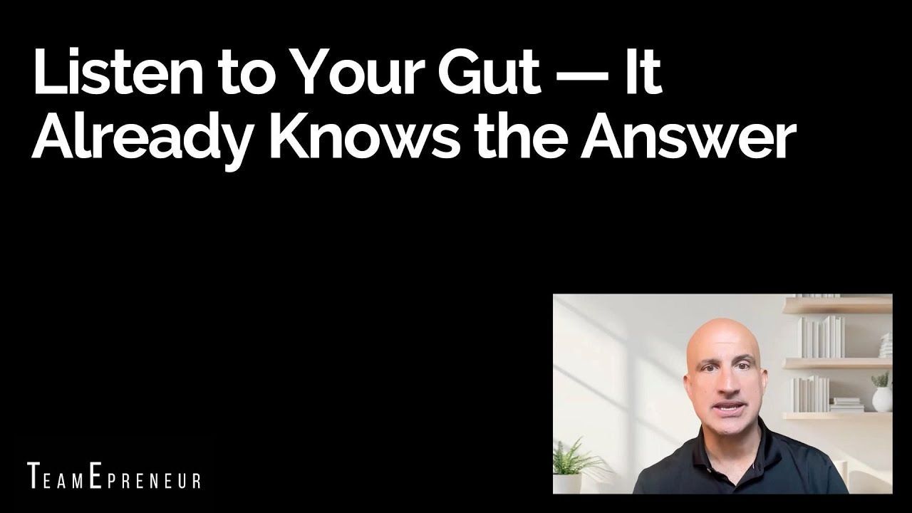 Man in black shirt speaks; title 