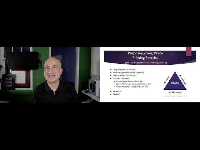 Man presenting slides about