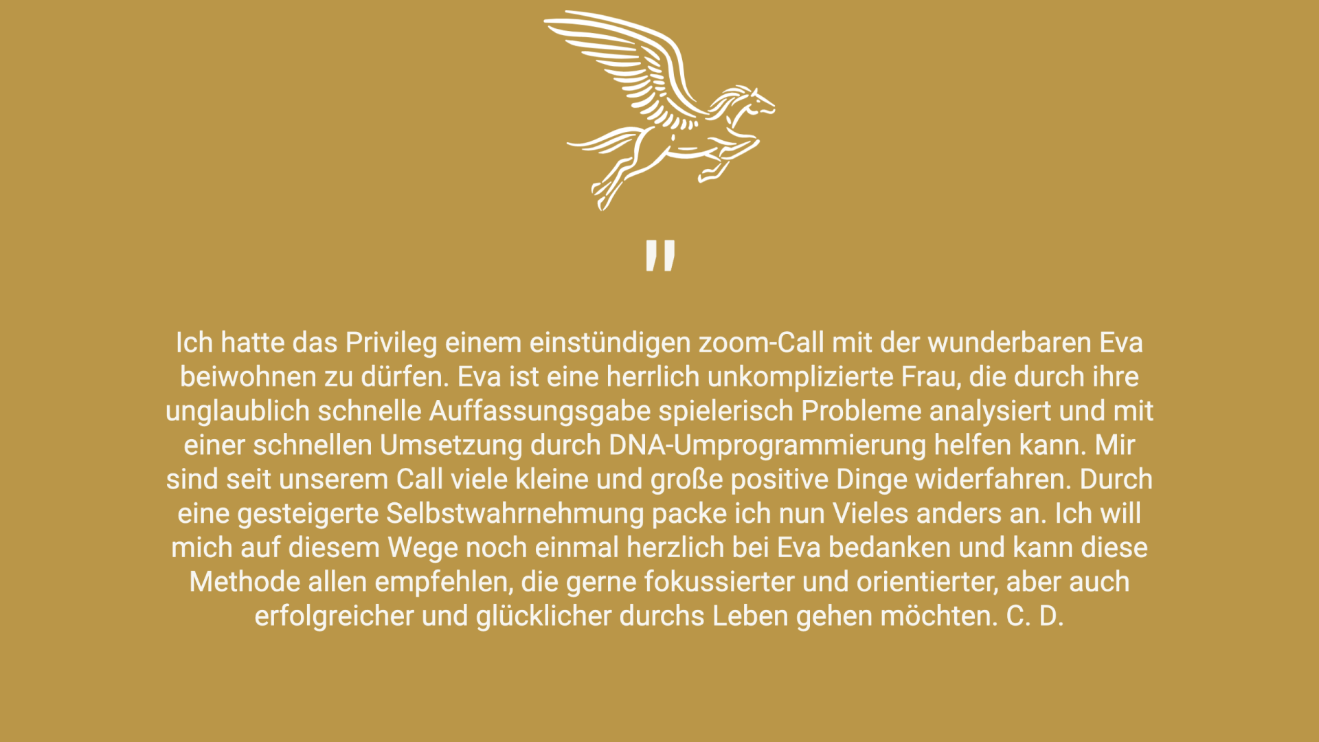 Testimonial Eva Engel