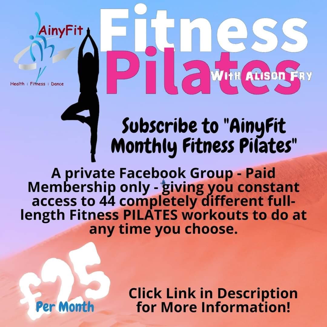 Subscribe to the AinyFit Ltd Private Fitness Pilates Facebook Group