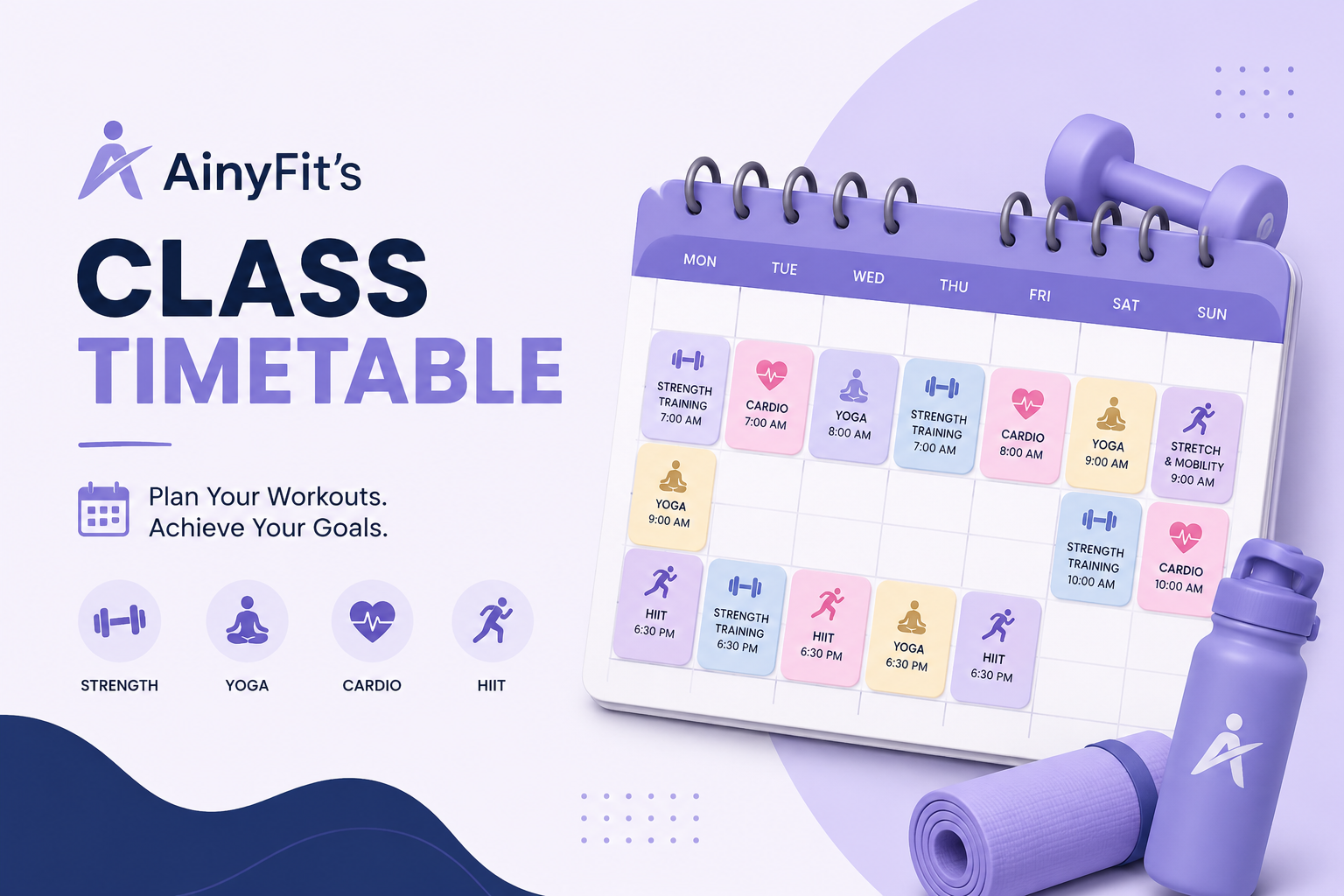 AinyFit's Current Timetable