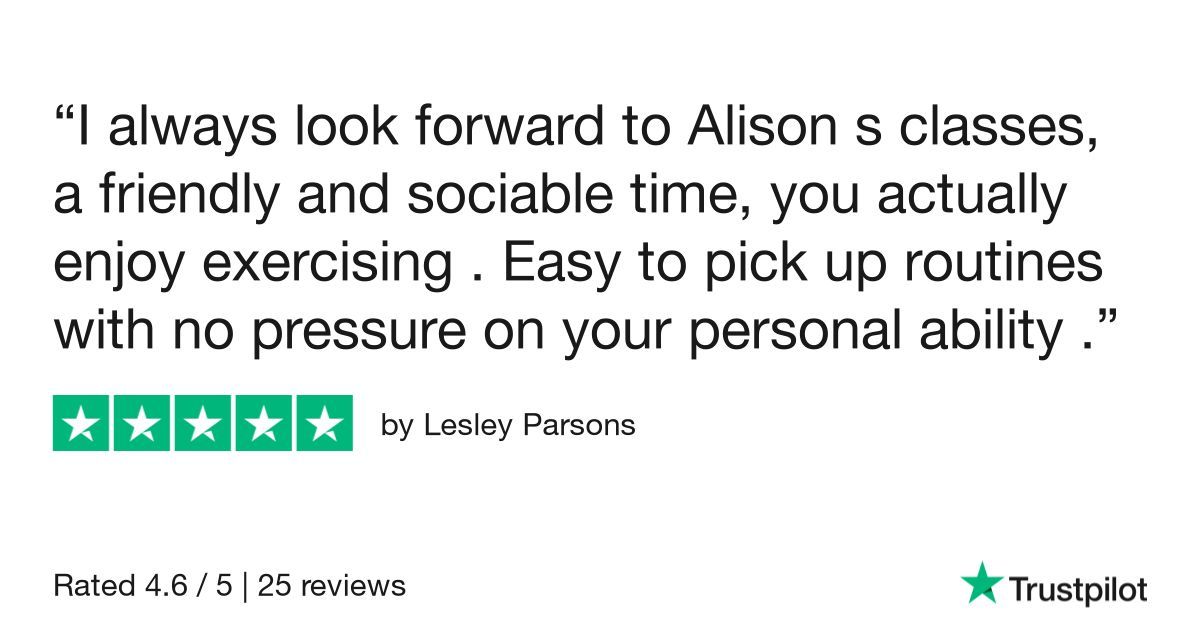 AinyFit's Classes are now rated 4.8 on TrustPilot
