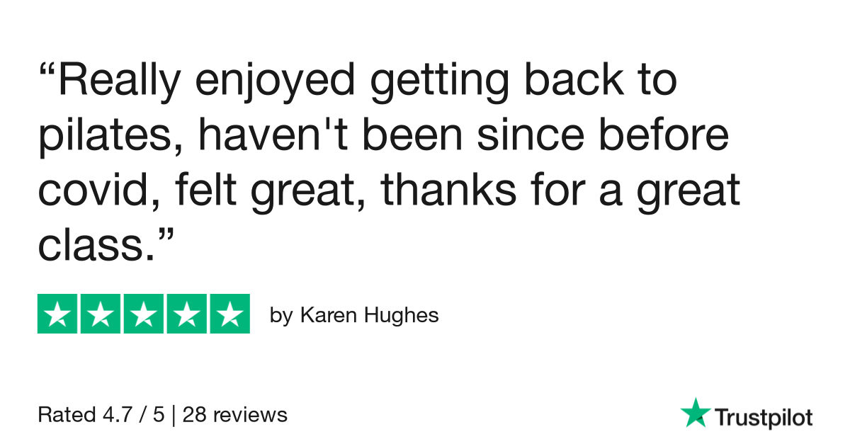 Lovely reveiw from a returning member about AinyFit's Fitness PILATES class on a Monday evening!