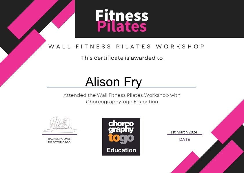 Wall Fitness PILATES Workshop Training  Certification- 1st March 2024