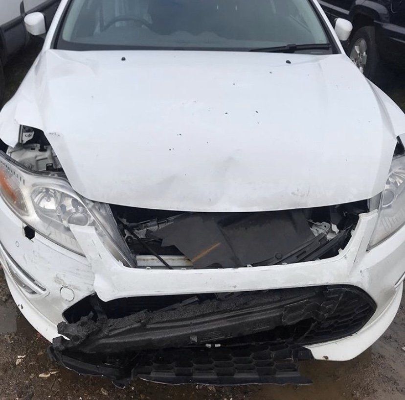 before bumper repairs