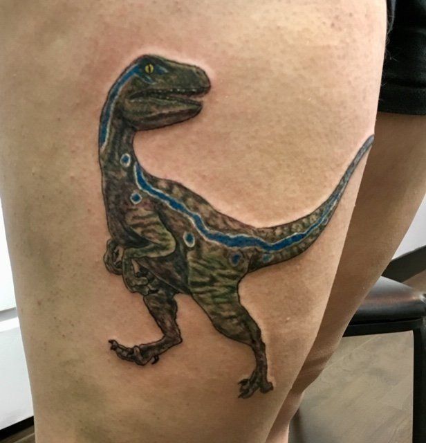 Dinosaur Tattoo — Aurora, CO — Lady Luck Tattoo