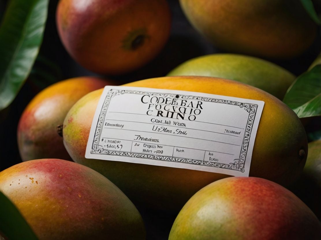 varios mangos con una etiqueta
