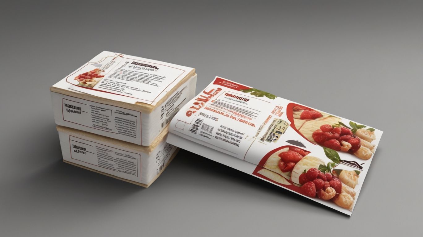 Cajas de jugos con etiquetas