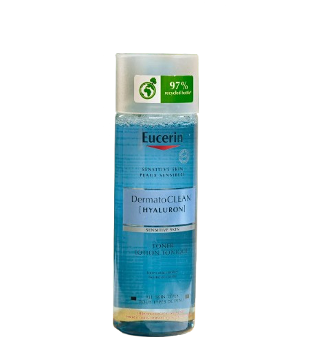 bote de producto de belleza con etiqueta adhesiva