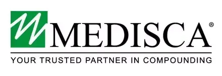 The logo for medisca is a trusted partner in compounding