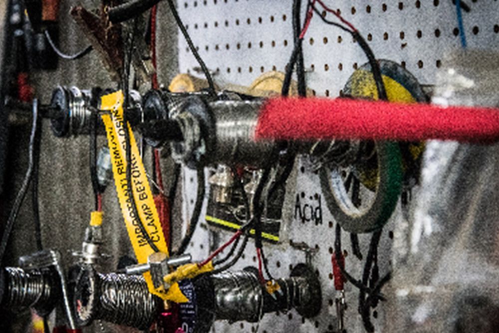 Spools of electrical wiring hanging on the wall — Auto Electrical & Air Conditioning in Tamworth, NSW
