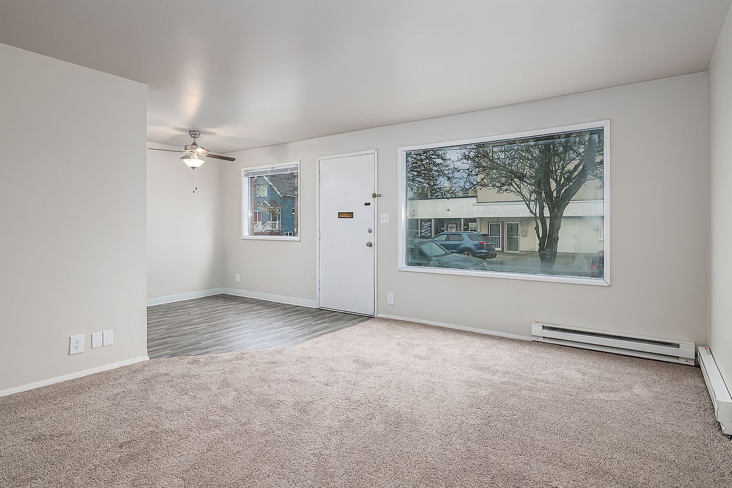 Photo of a living room with plenty of natural lighting