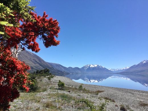 Mirror calm Lake Ohau