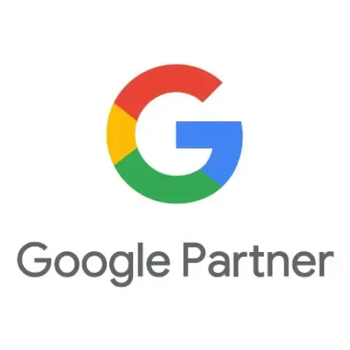 Google Partner badge illustrating Webshure’s certified status as a trusted digital marketing agency.