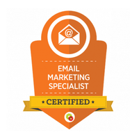 Certified Email Marketing Specialist badge demonstrating Webshure’s email-marketing expertise.