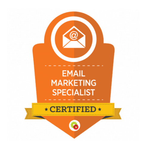 Certified Email Marketing Specialist badge demonstrating Webshure’s email-marketing expertise.