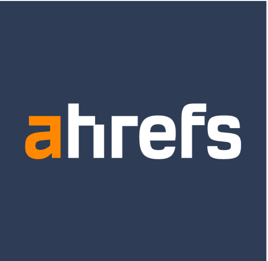 Ahrefs logo (see image)