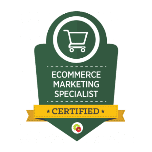 Certified eCommerce Marketing Specialist badge showcasing Webshure’s ecommerce-marketing expertise.