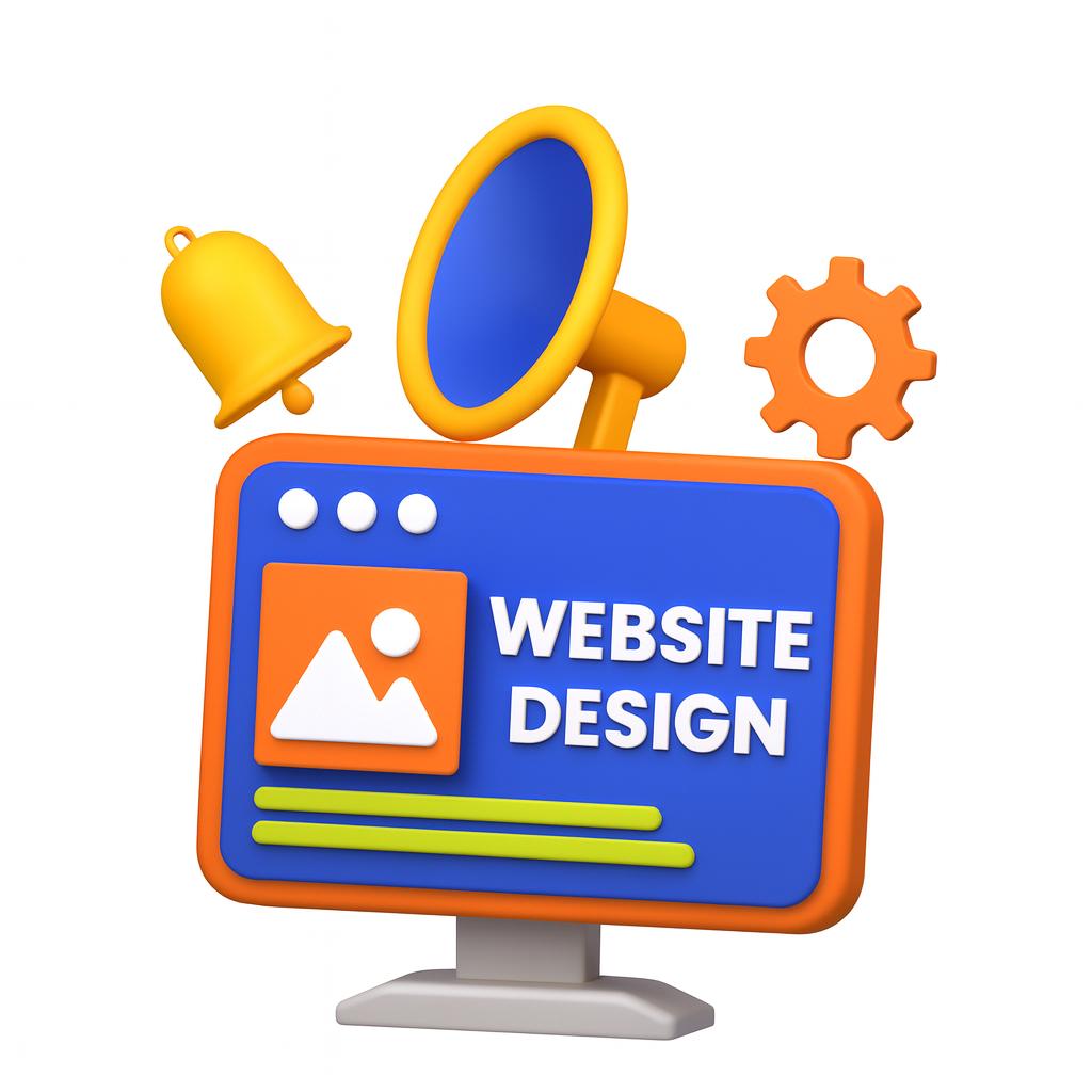 3D illustration of a computer monitor displaying the word “SEO” with a magnifying glass, representing SEO services.
