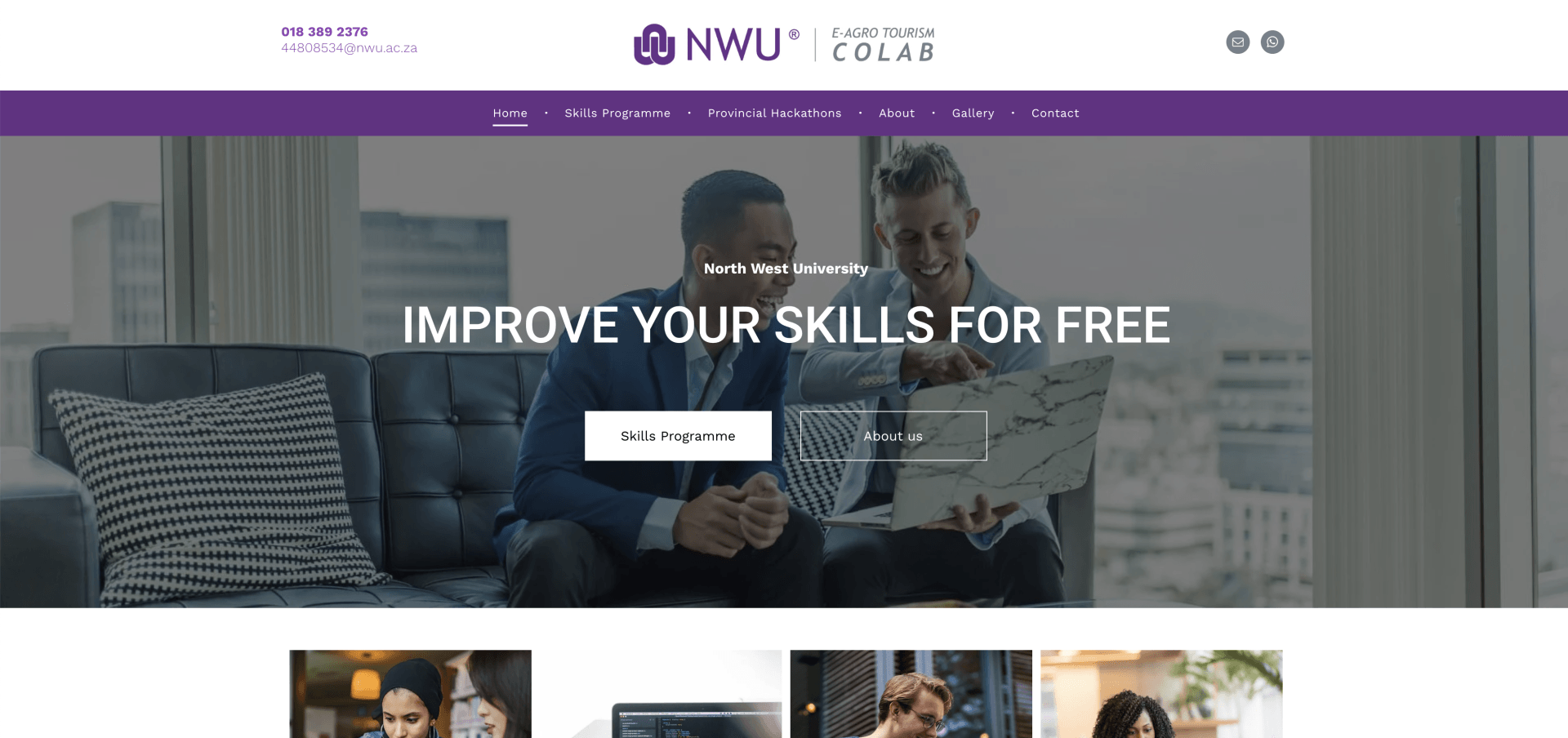 NWU website @ Webshure