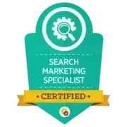 Digital Marketer Search Marketing Specialist certification. (see the picture)