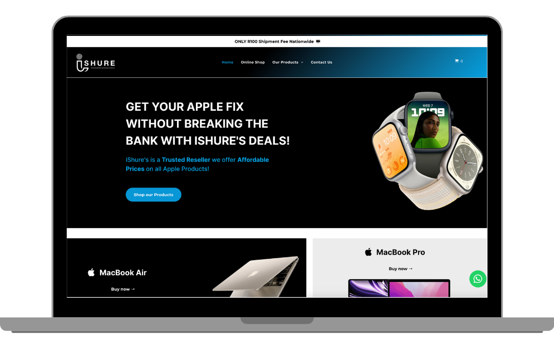 Webshure's websites - iShure (see image)