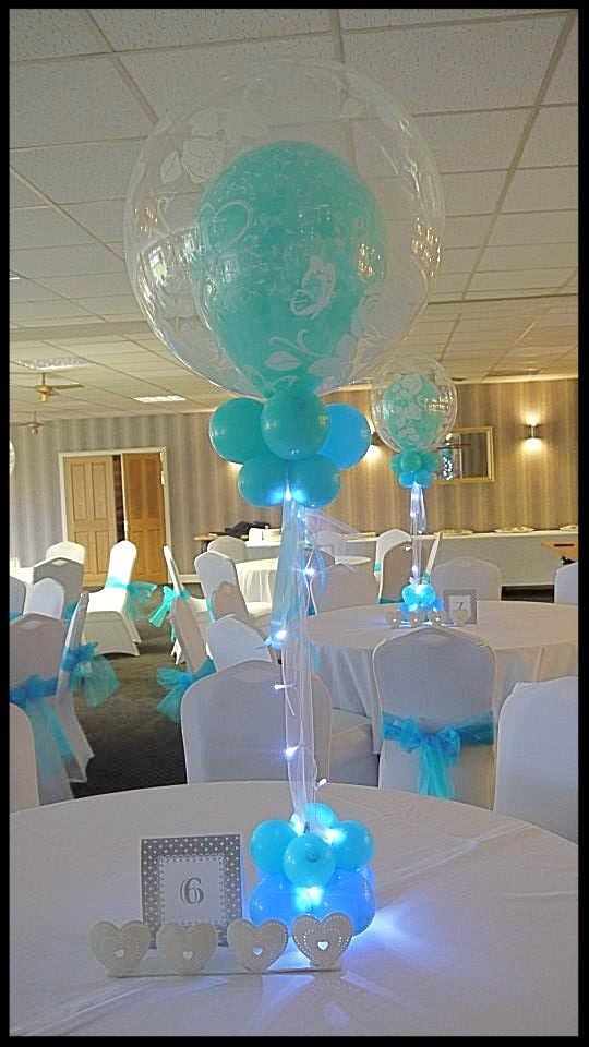 wedding table balloons