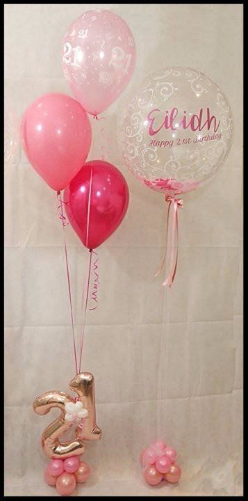 rose gold party balloons