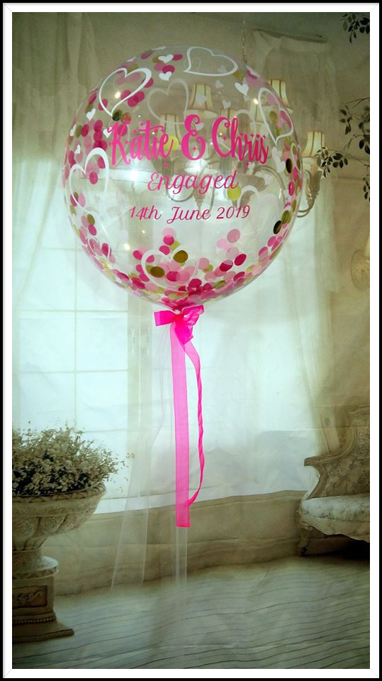 Personalised engagement balloon