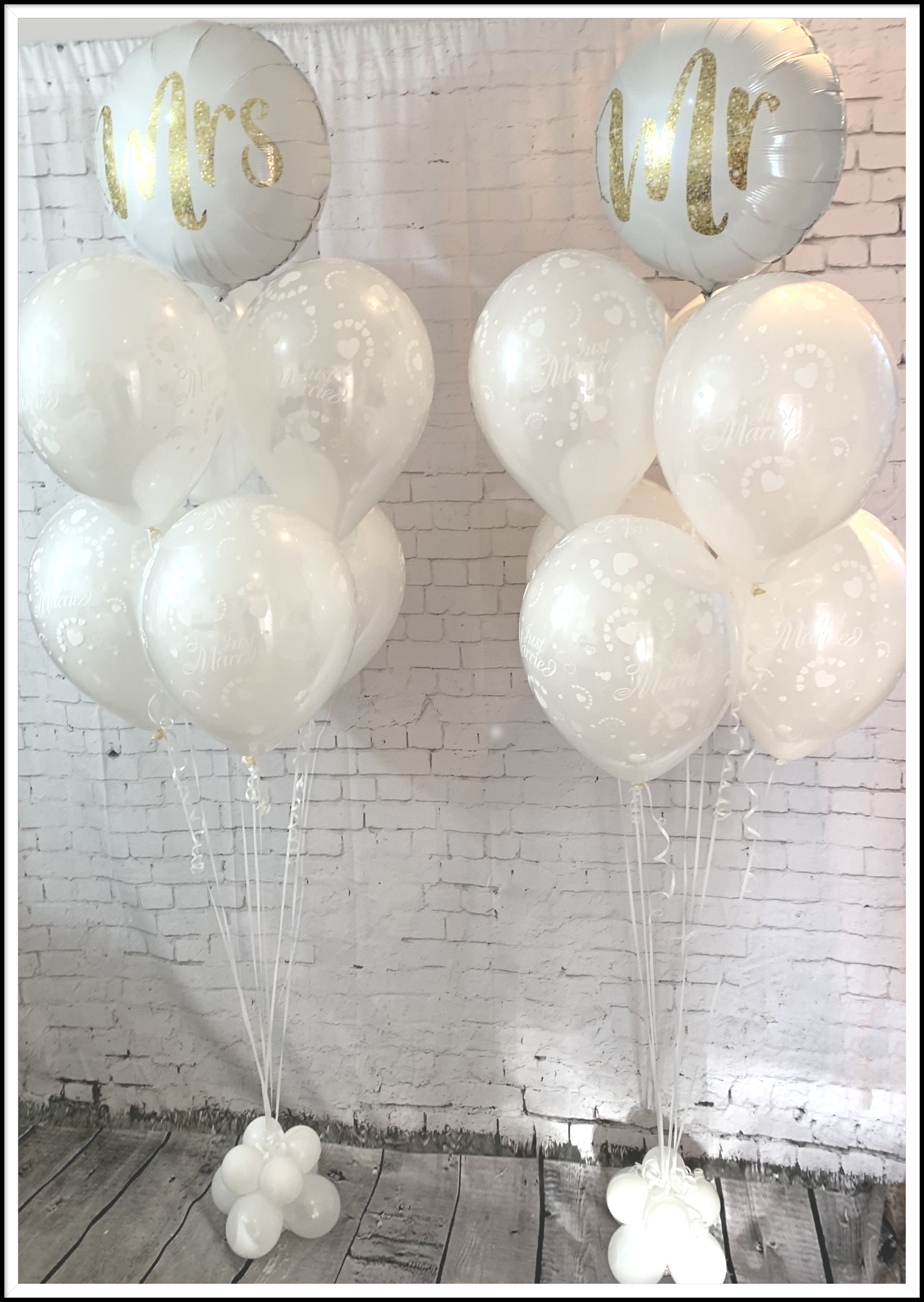 Mr&Mrs wedding day balloons
