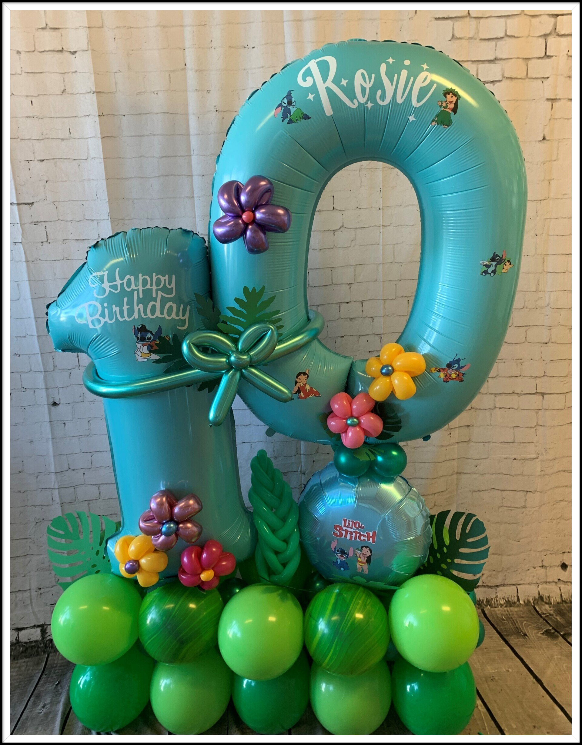 Lilo & Stitch birthday marquee