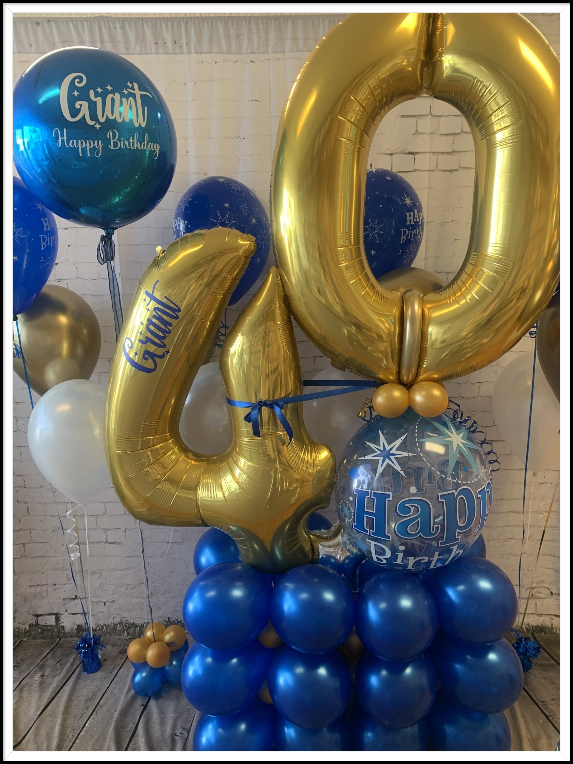 40th birthday balloons