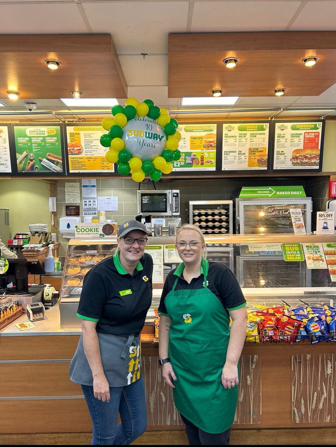 Staff are ready to welcome the first customers for the celebrations