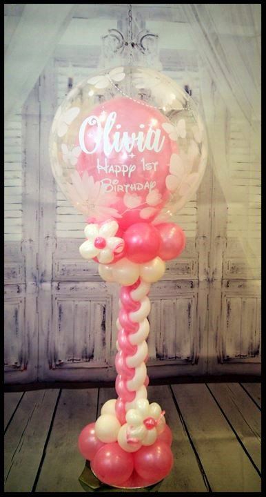 personalised 1st birthday balloon