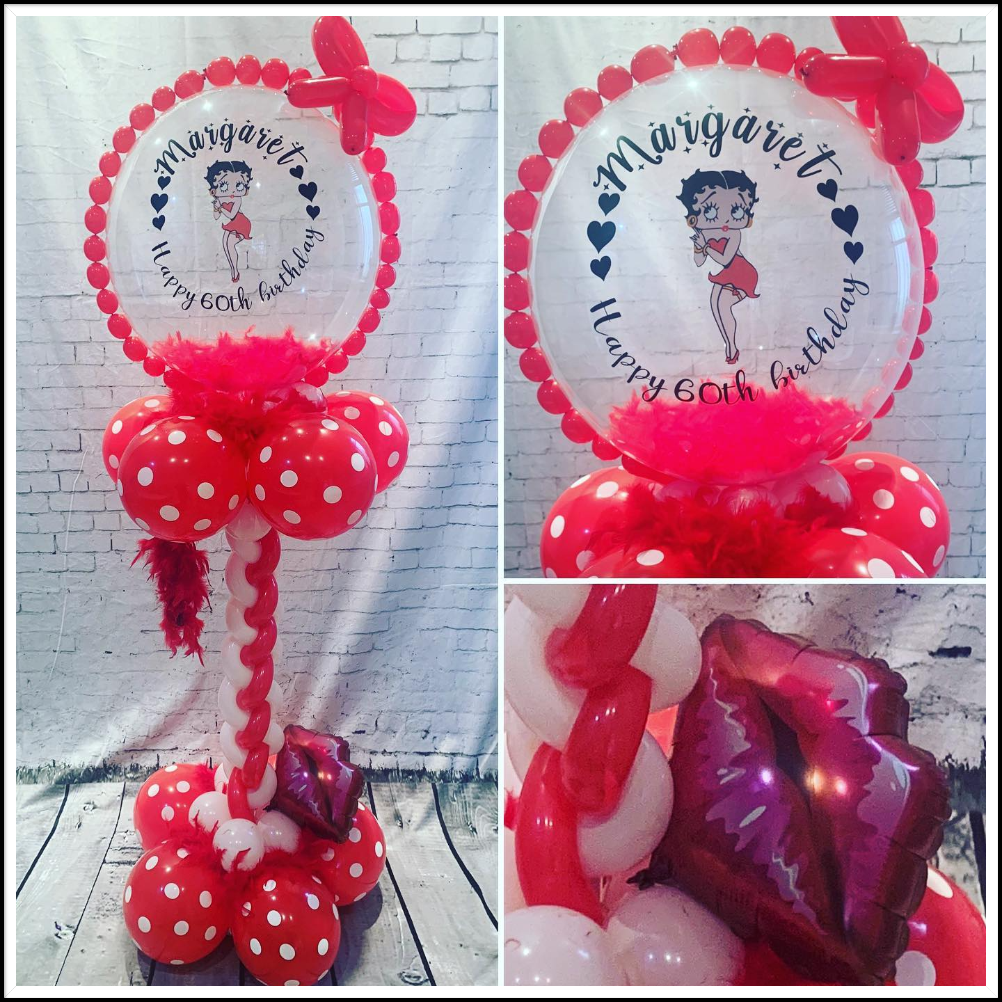 Betty Boop themed balloon