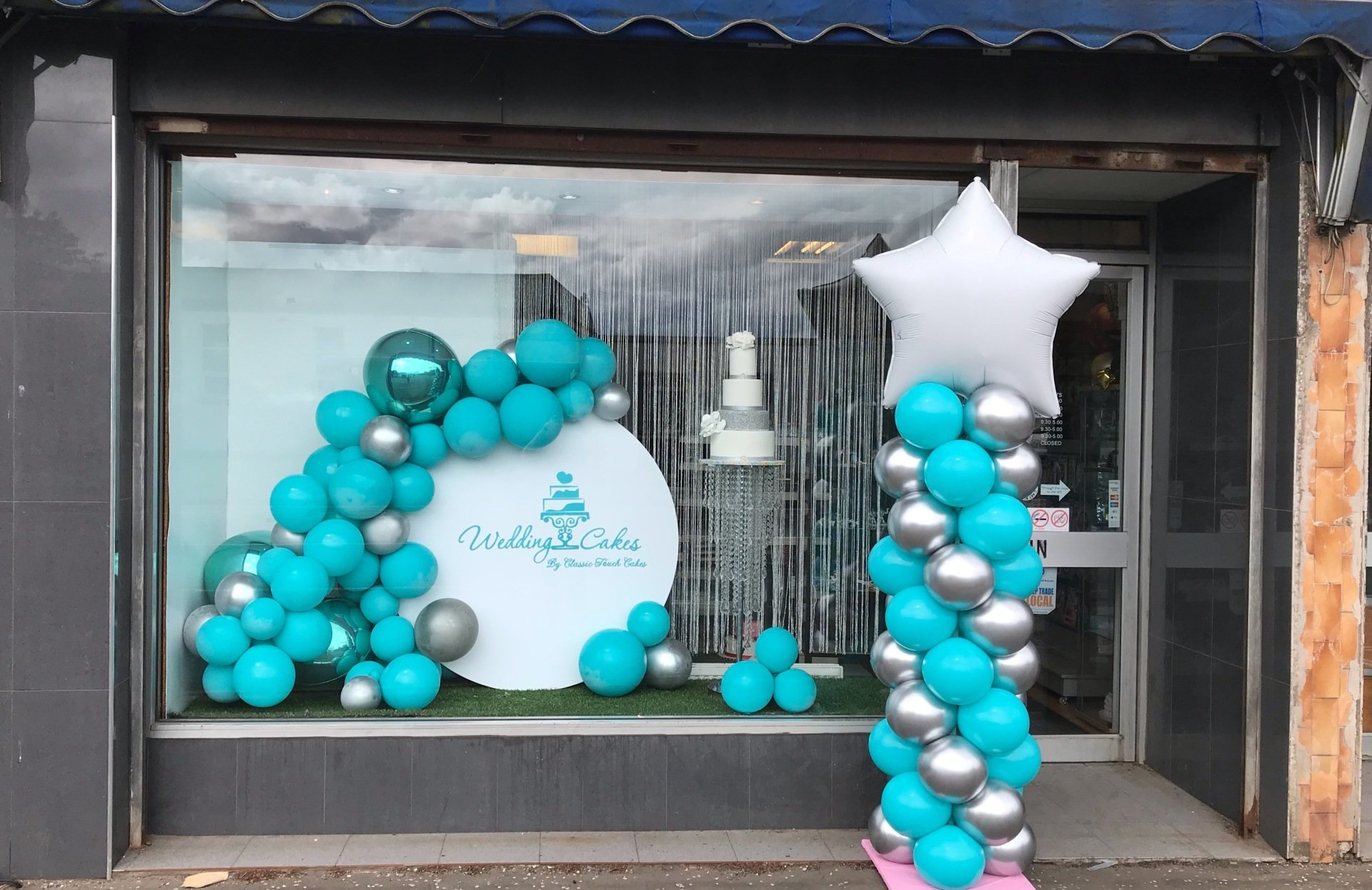 Shop front balloons